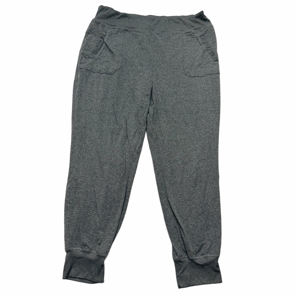Balance Collection Gray Soft Sweats Yoga Athletic Jogger Pants Plus Size 1X